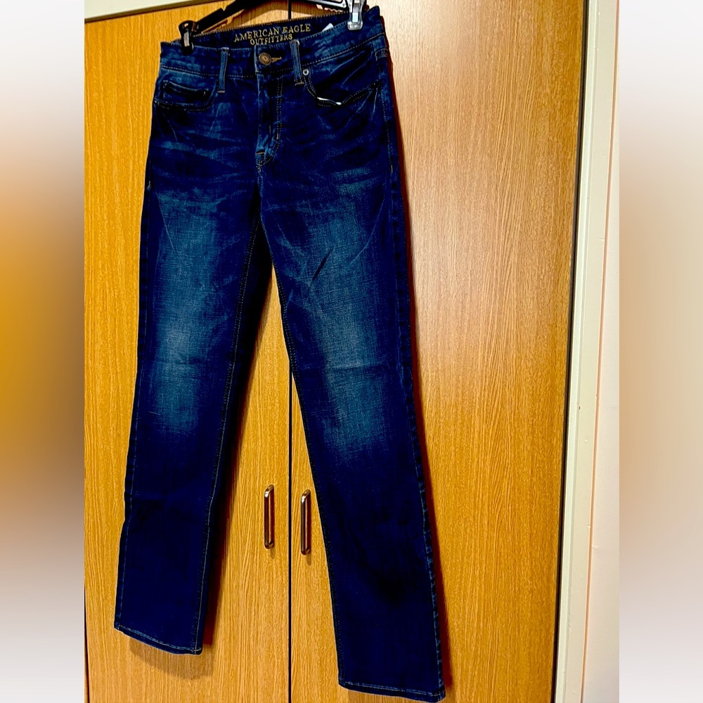 NWOT American Eagle 28 x 32 Slim Straight blue jeans Mens Pants